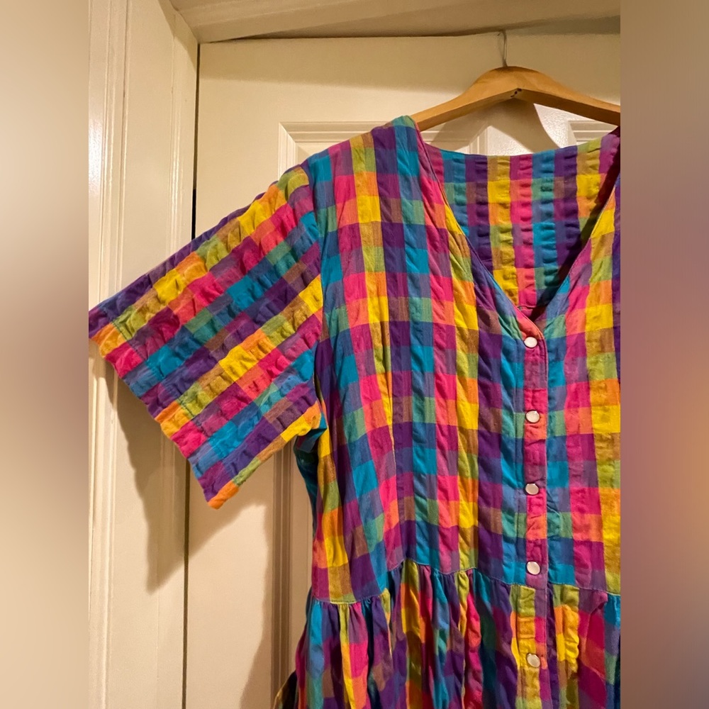 Long Seersucker Lounger Dress